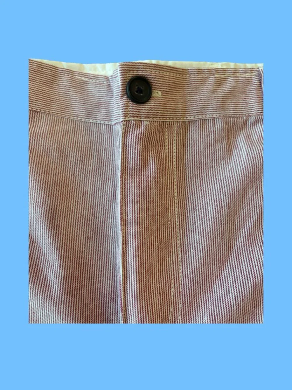 Winston Men’s Size 42 Red White Stripe Cotton Chino Shorts NWT